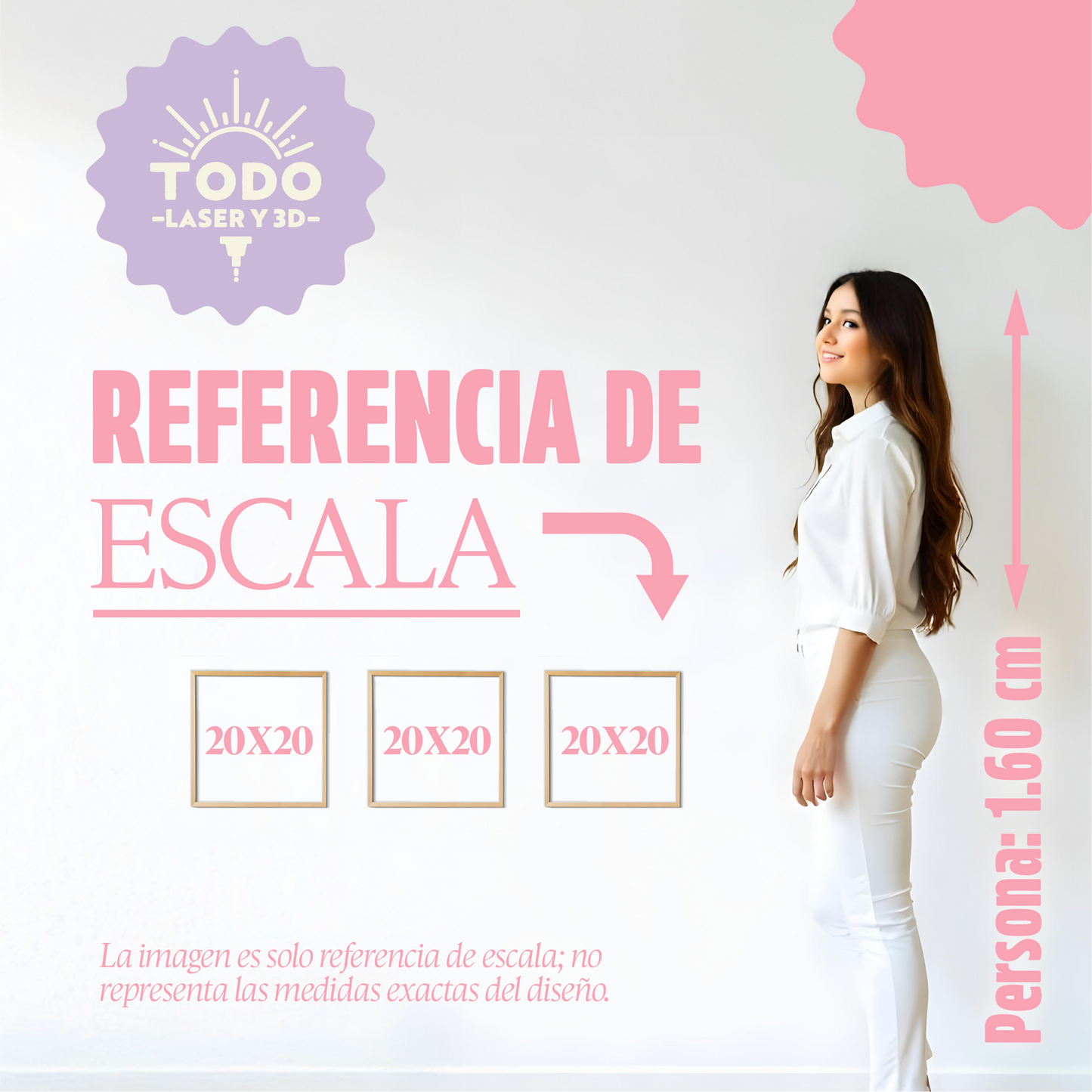5 lunas - Figura decorativa en madera