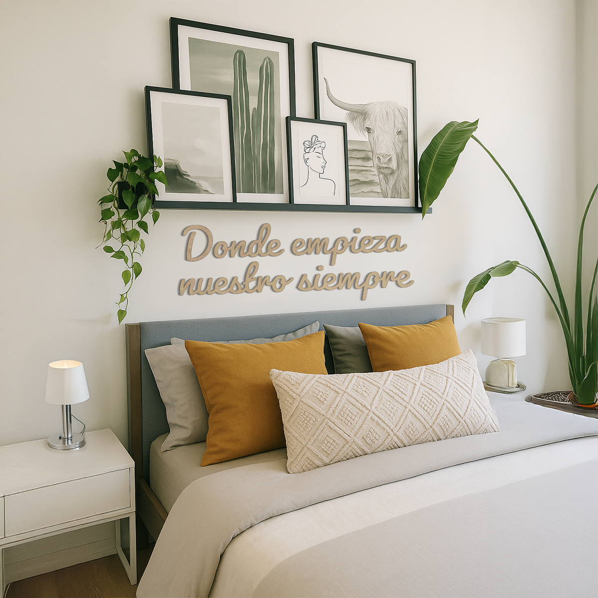 Donde empieza nuestro siempre - Frase decorativa