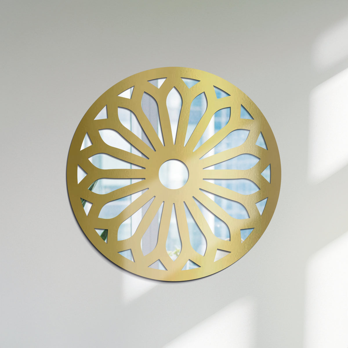 Girasol - Espejo decorativo 30 cm en madera