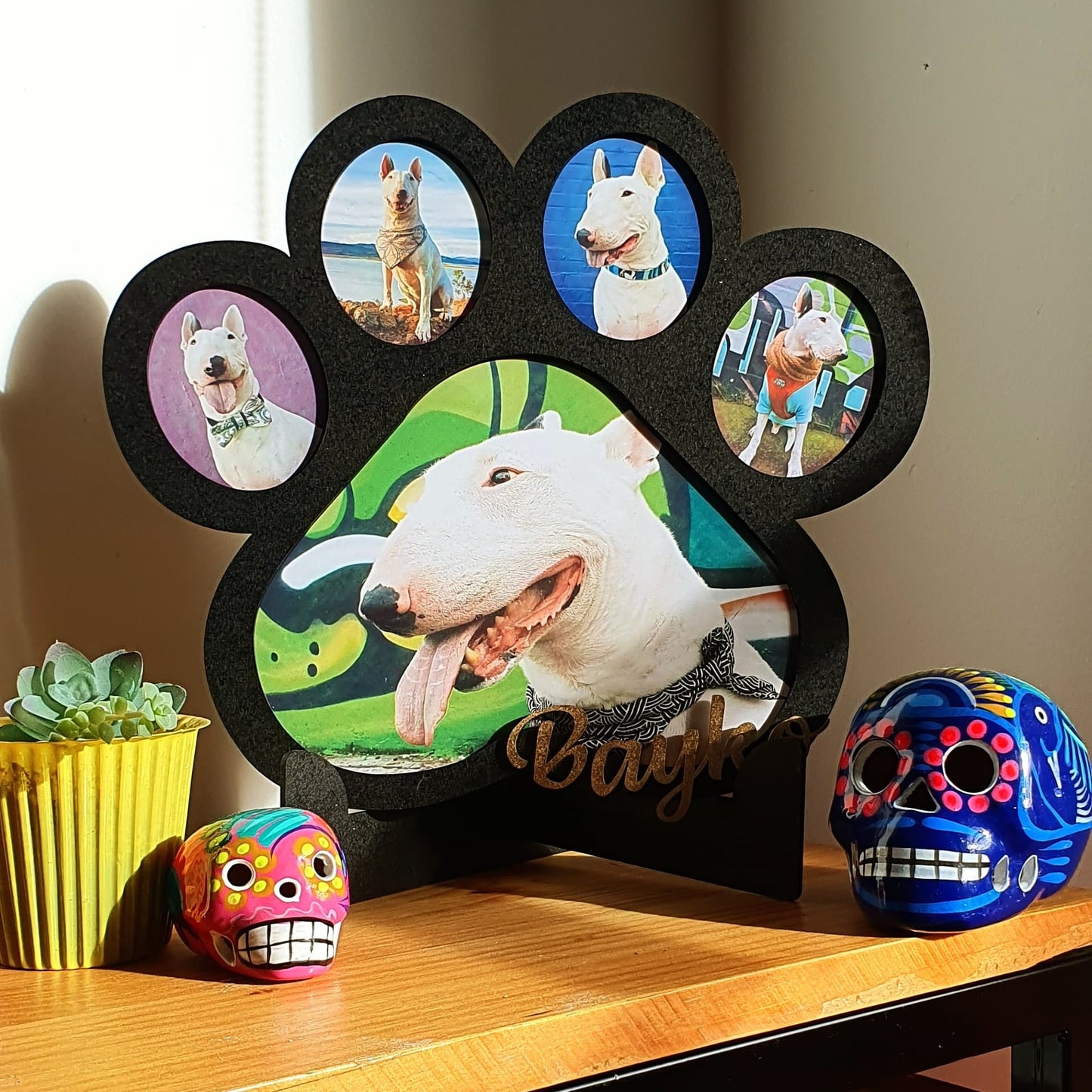 Huella de perro con fotos personalizado