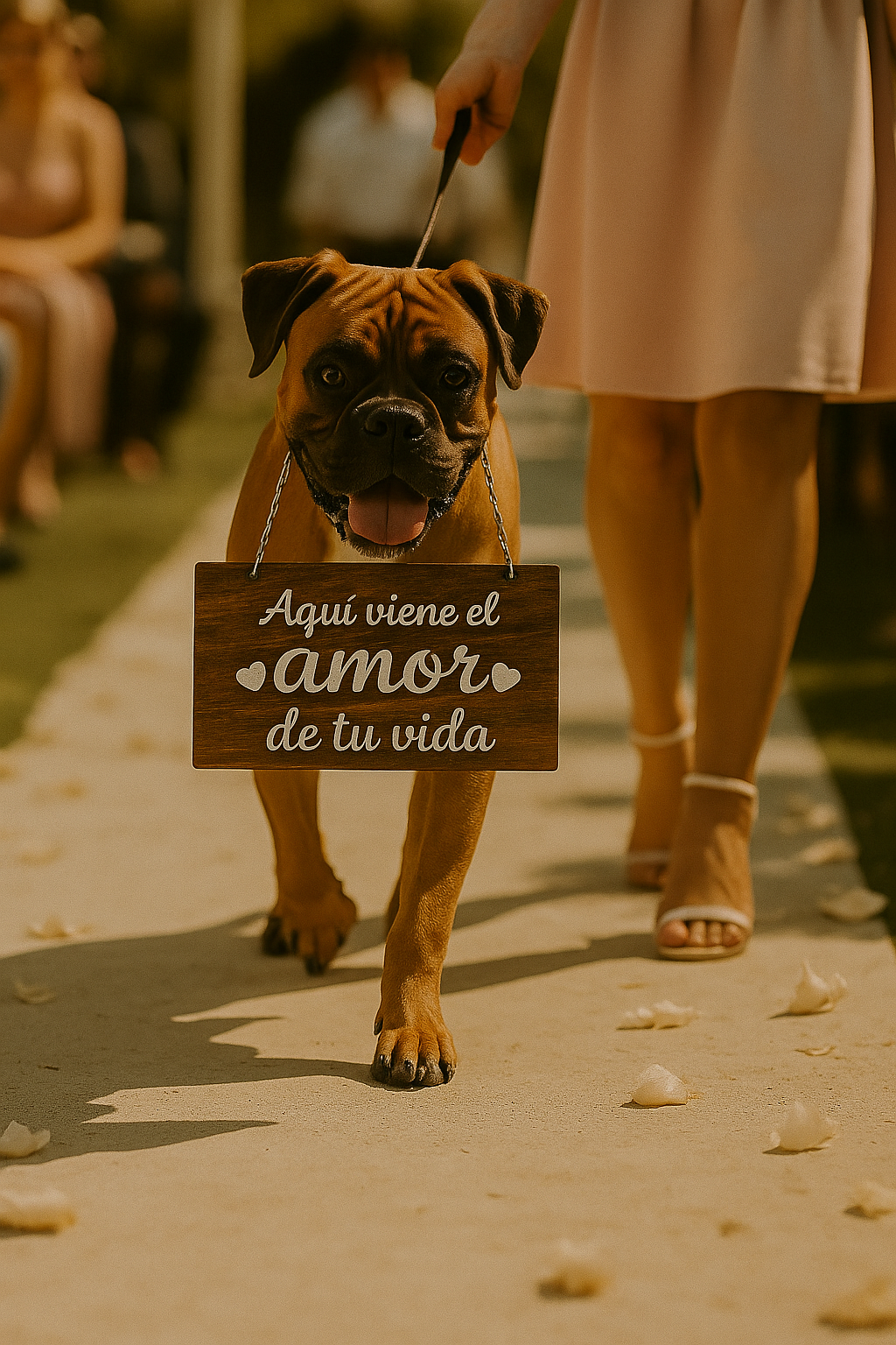 Letrwro entrada matrimonio mascota