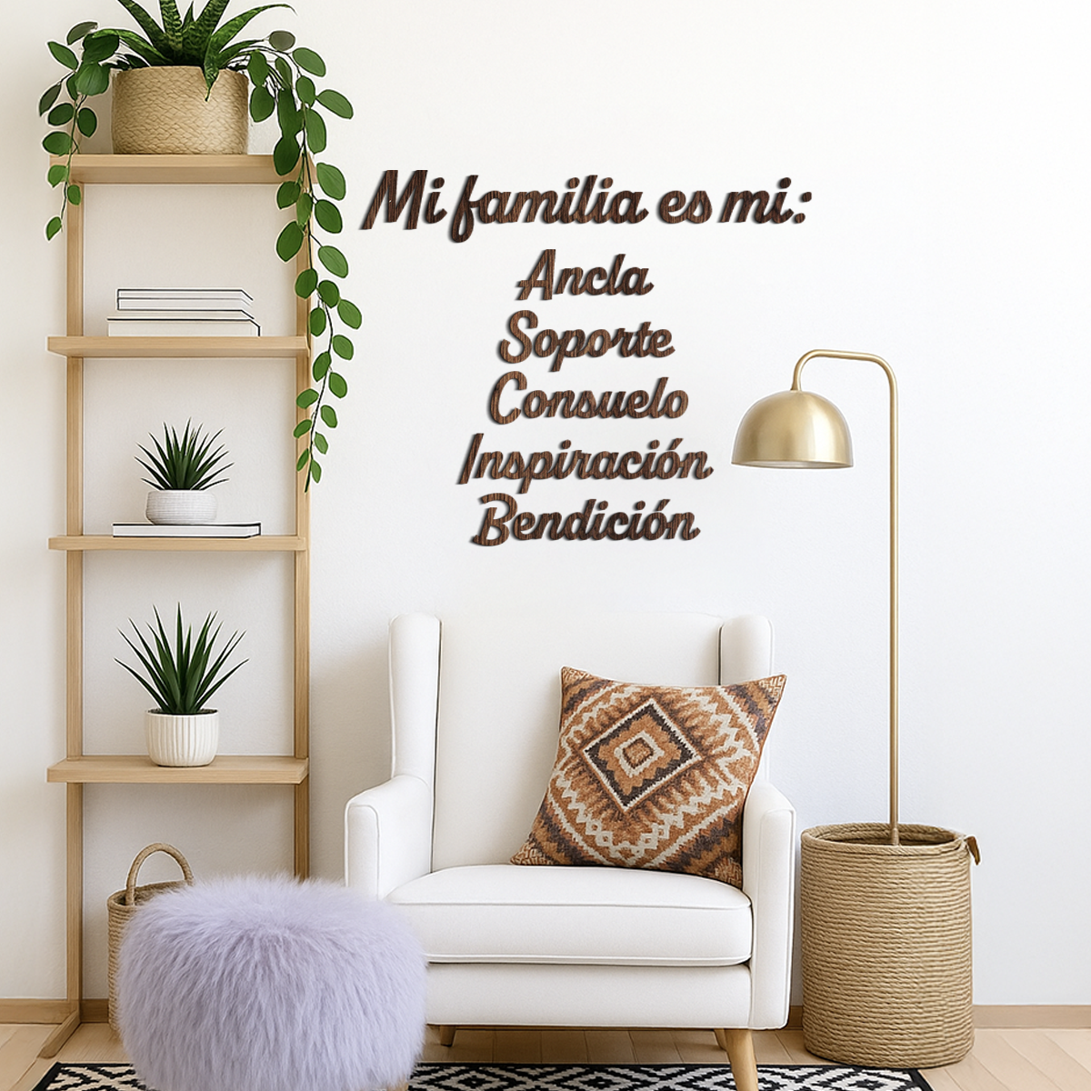 Mi familia es mi - Frase decorativa