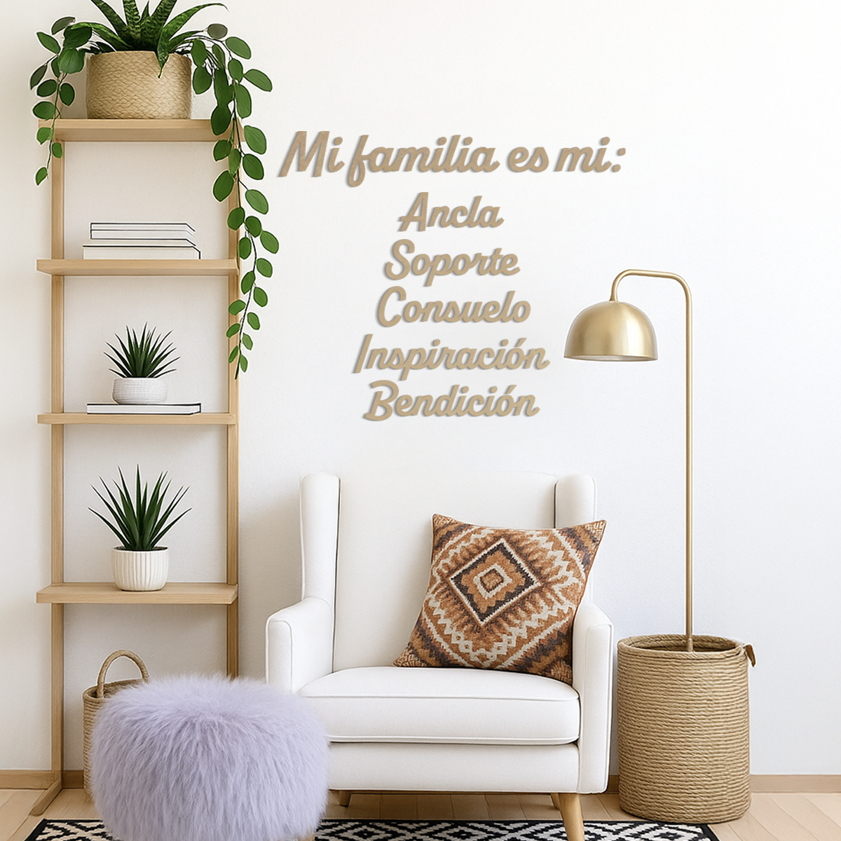 Mi familia es mi - Frase decorativa