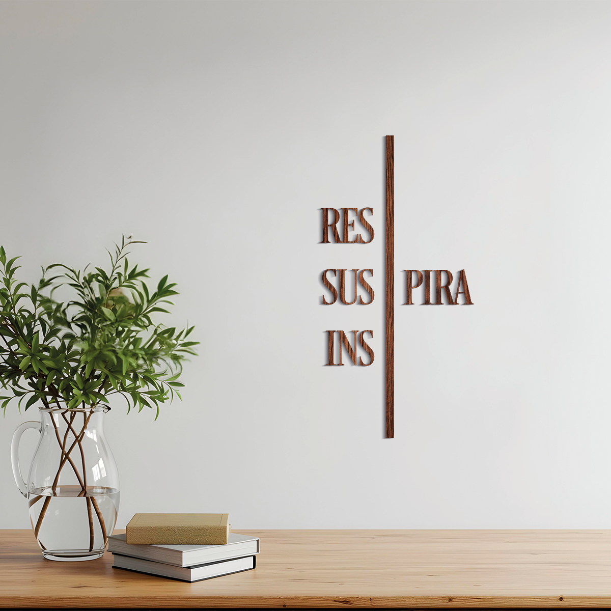 Respira, inspira, suspira - Frase decorativa