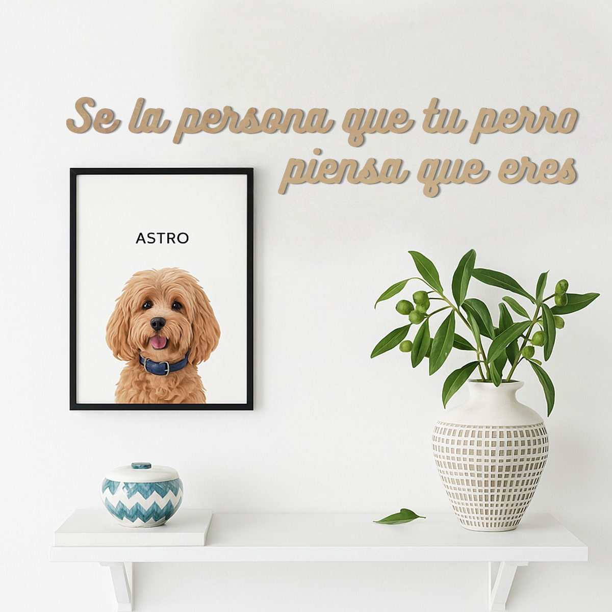 Se la persona que tu perro piensa - Frase decorativa