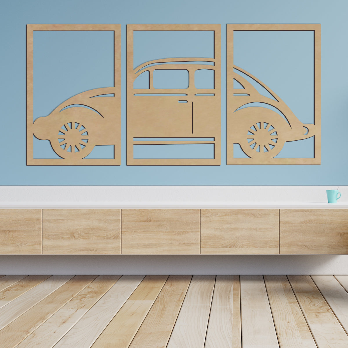 Volkswagen - Cuadros trípticos modernos