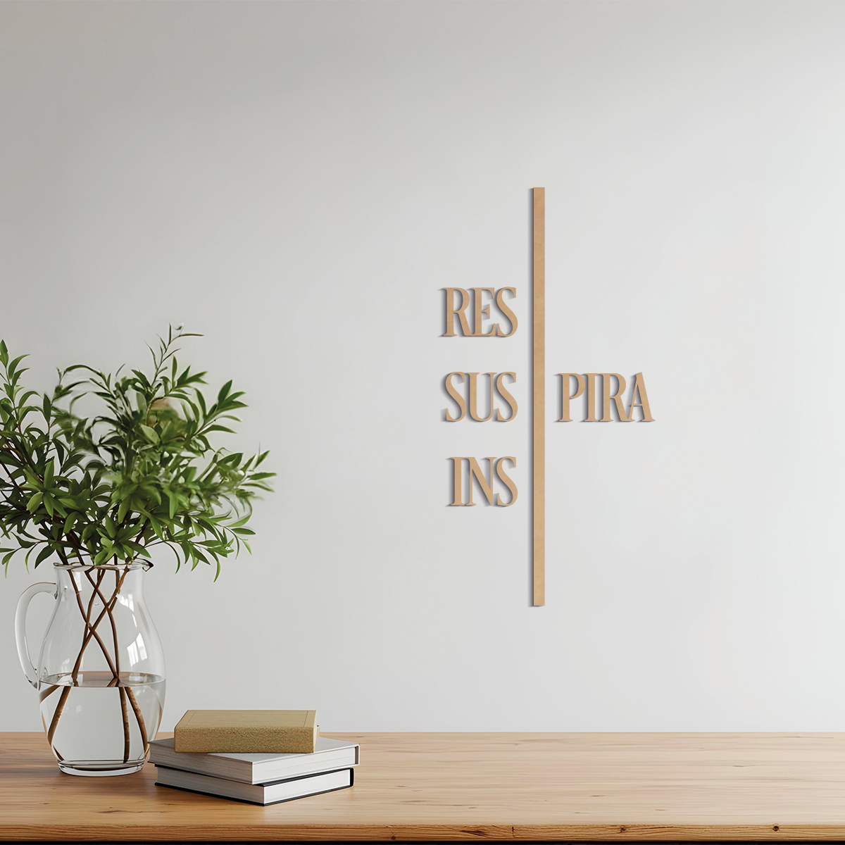 Respira, inspira, suspira - Frase decorativa