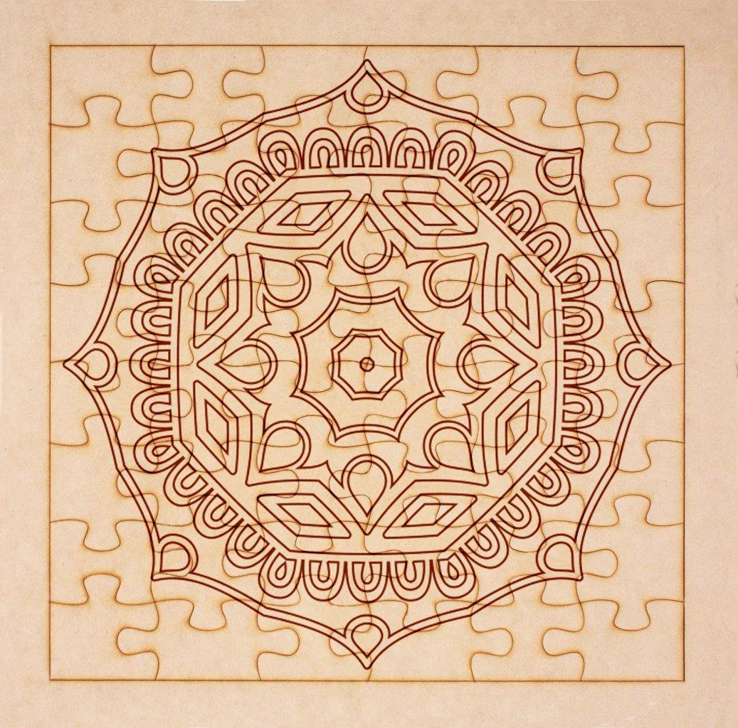 Rompecabezas para pintar - Mandala 102 - FABRITECA
