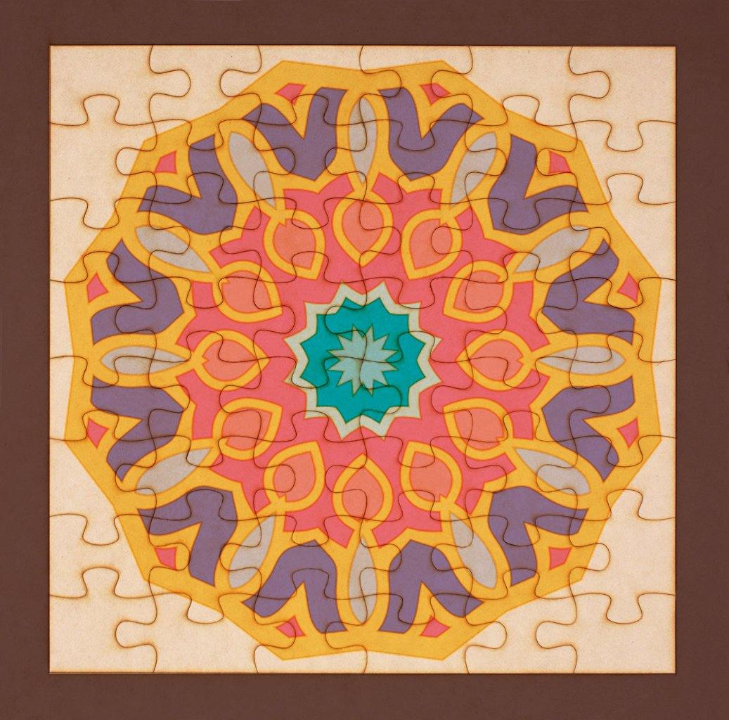 Rompecabezas para pintar - Mandala 14 - FABRITECA