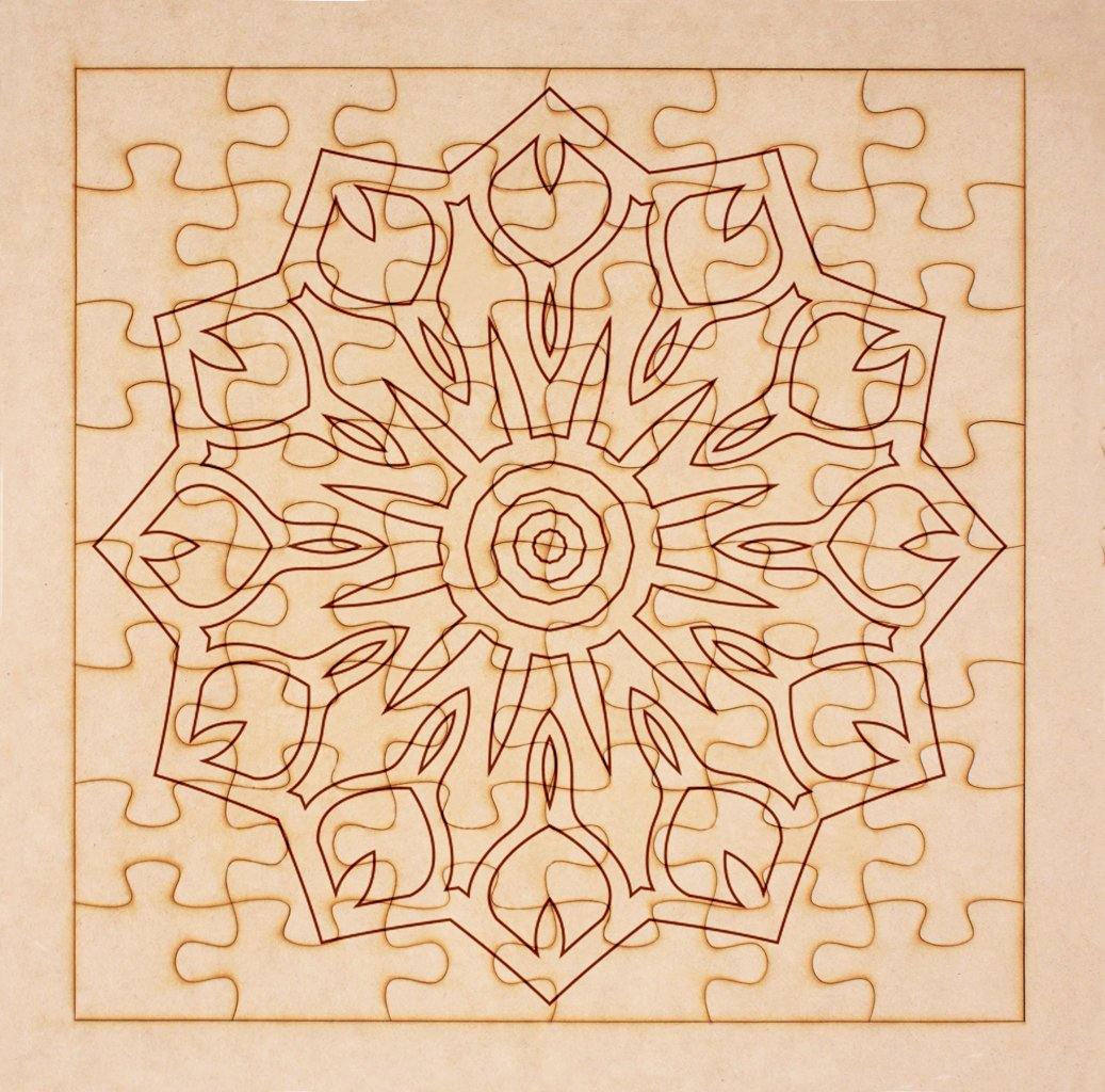 Rompecabezas para pintar - Mandala 19 - FABRITECA