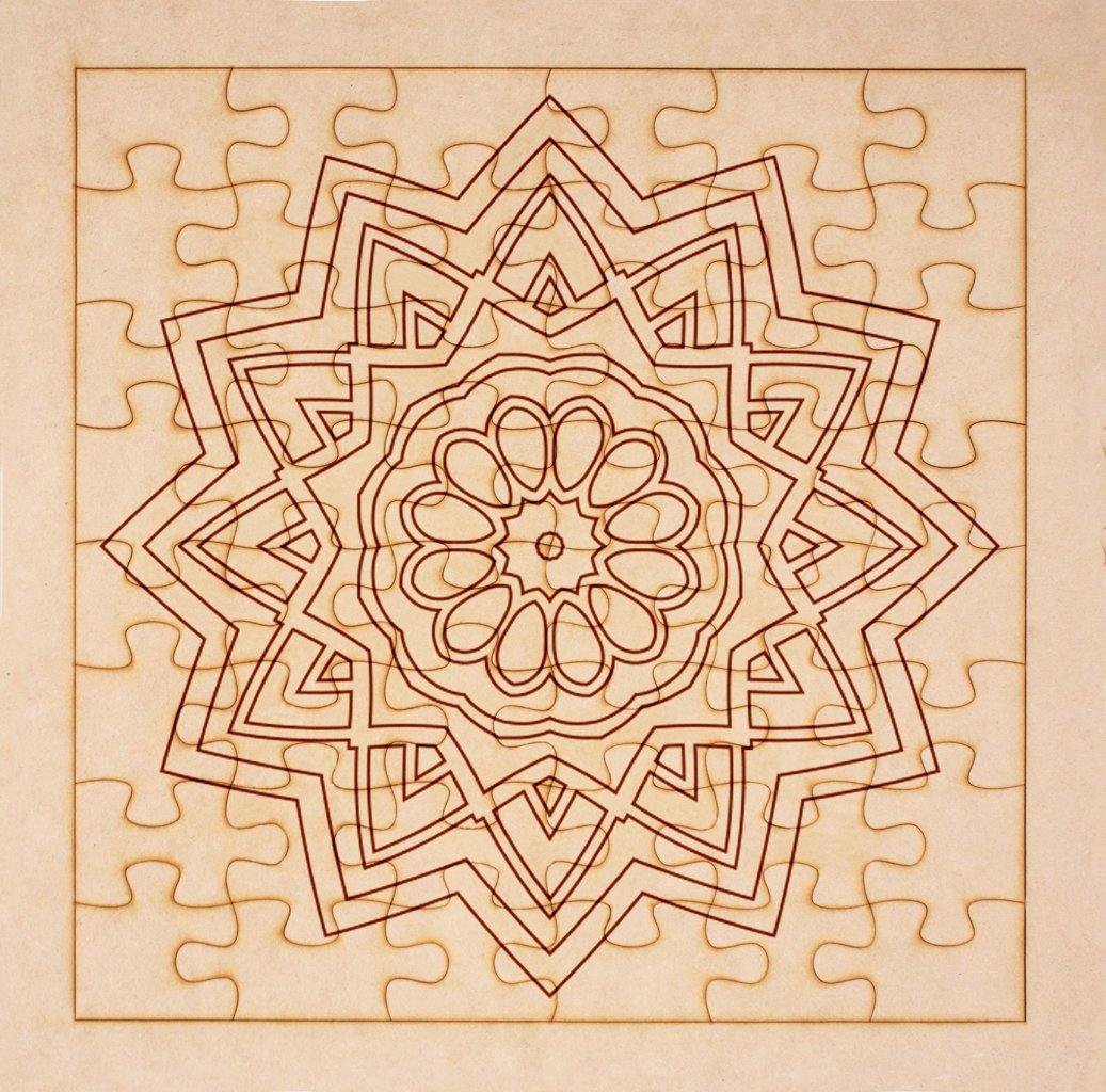 Rompecabezas para pintar - Mandala 21 - FABRITECA