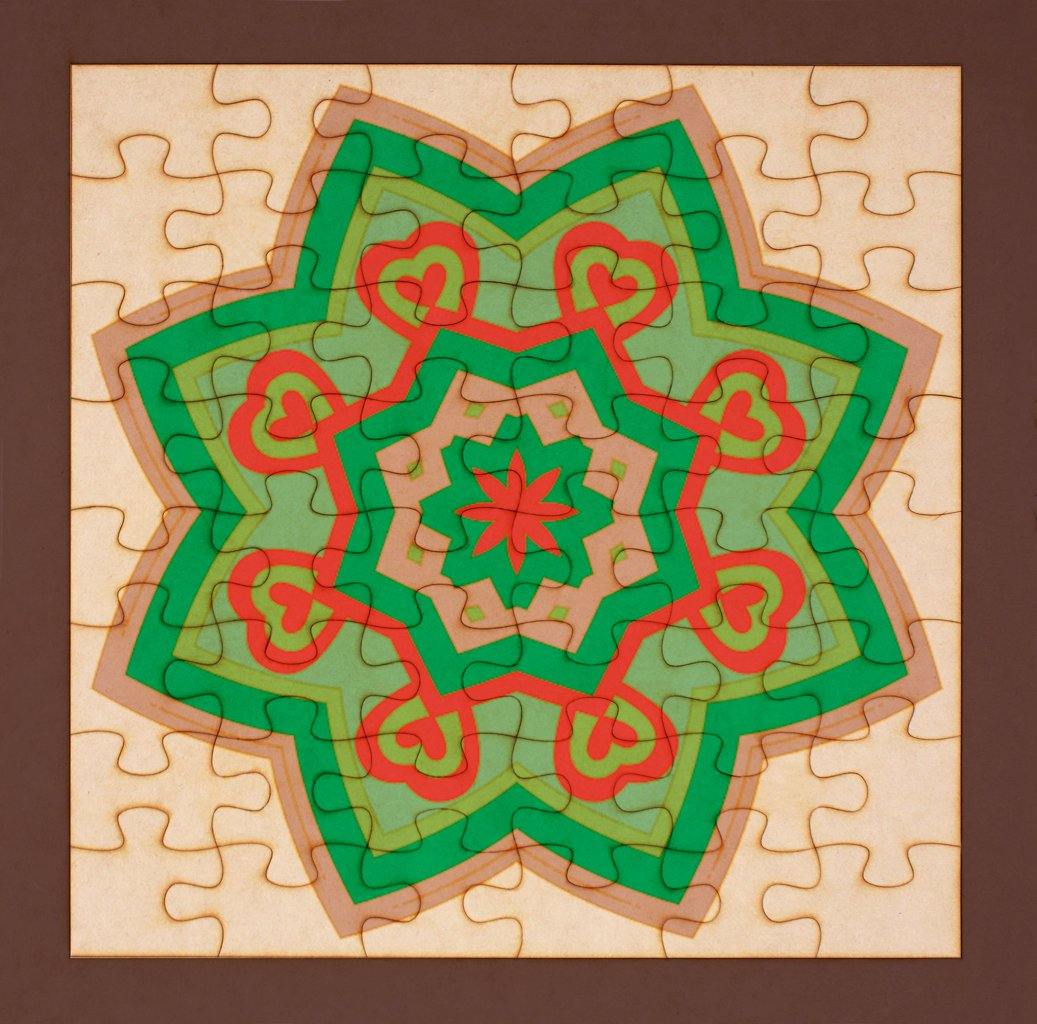 Rompecabezas para pintar - Mandala 24 - FABRITECA