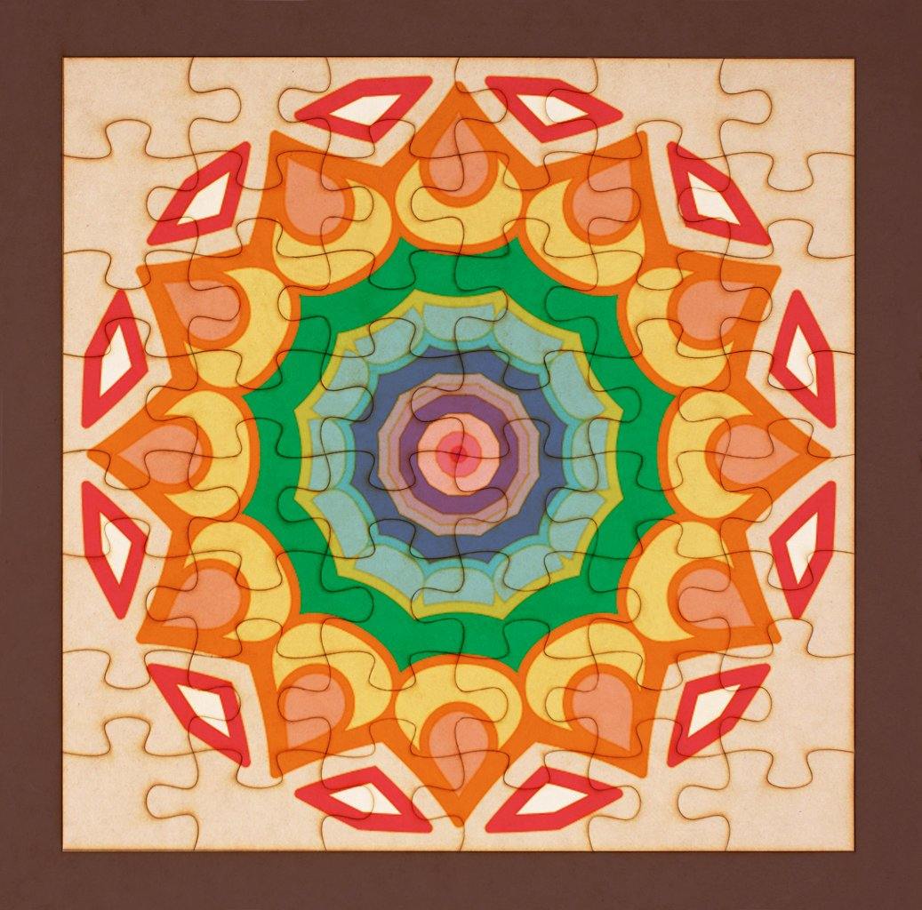 Rompecabezas para pintar - Mandala 28 - FABRITECA