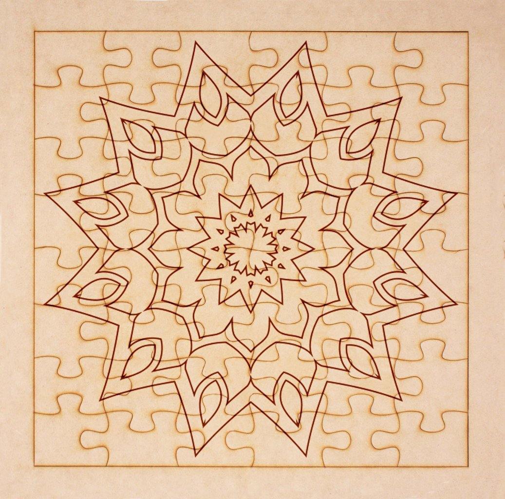 Rompecabezas para pintar - Mandala 37 - FABRITECA