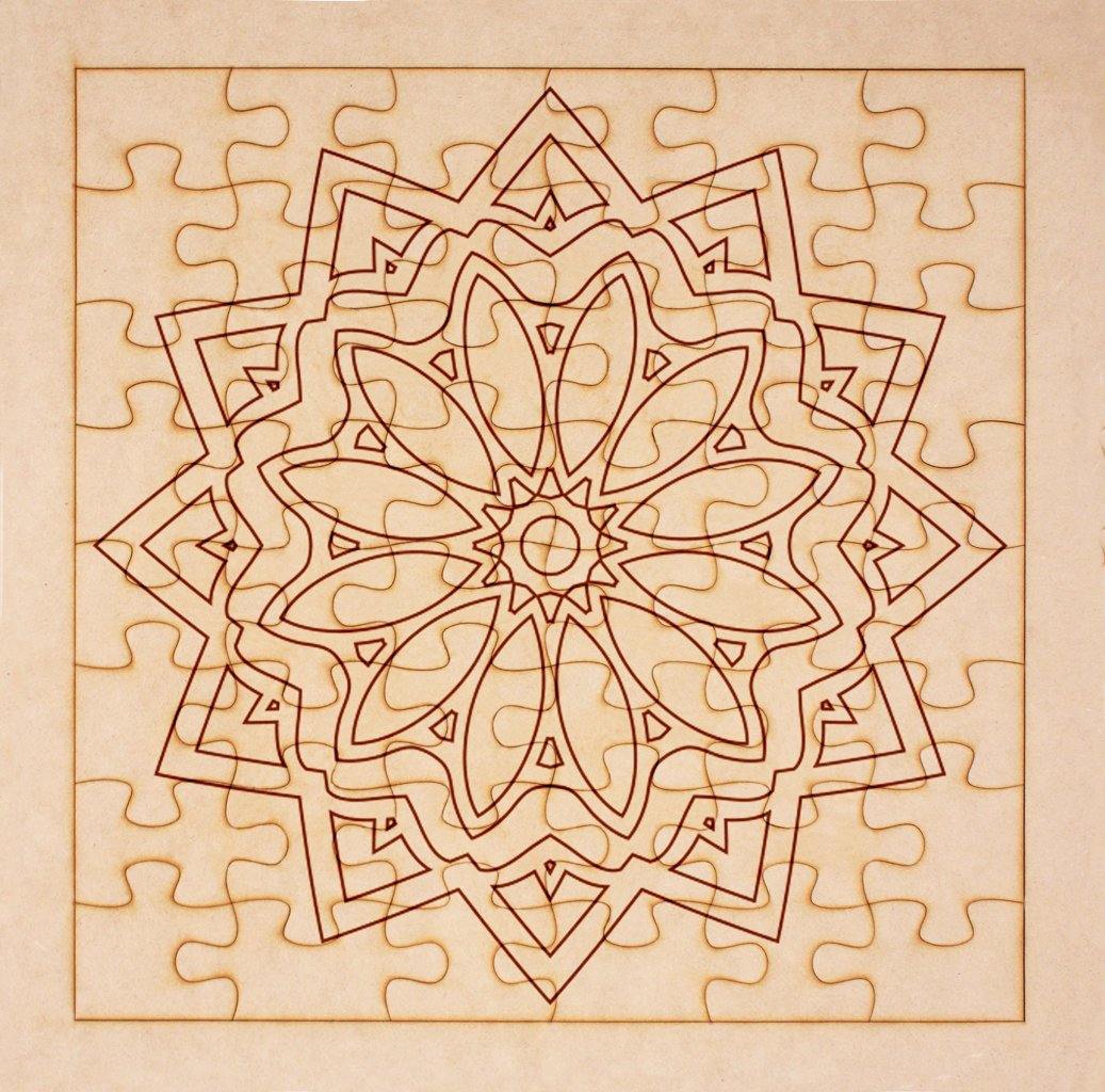 Rompecabezas para pintar - Mandala 45 - FABRITECA