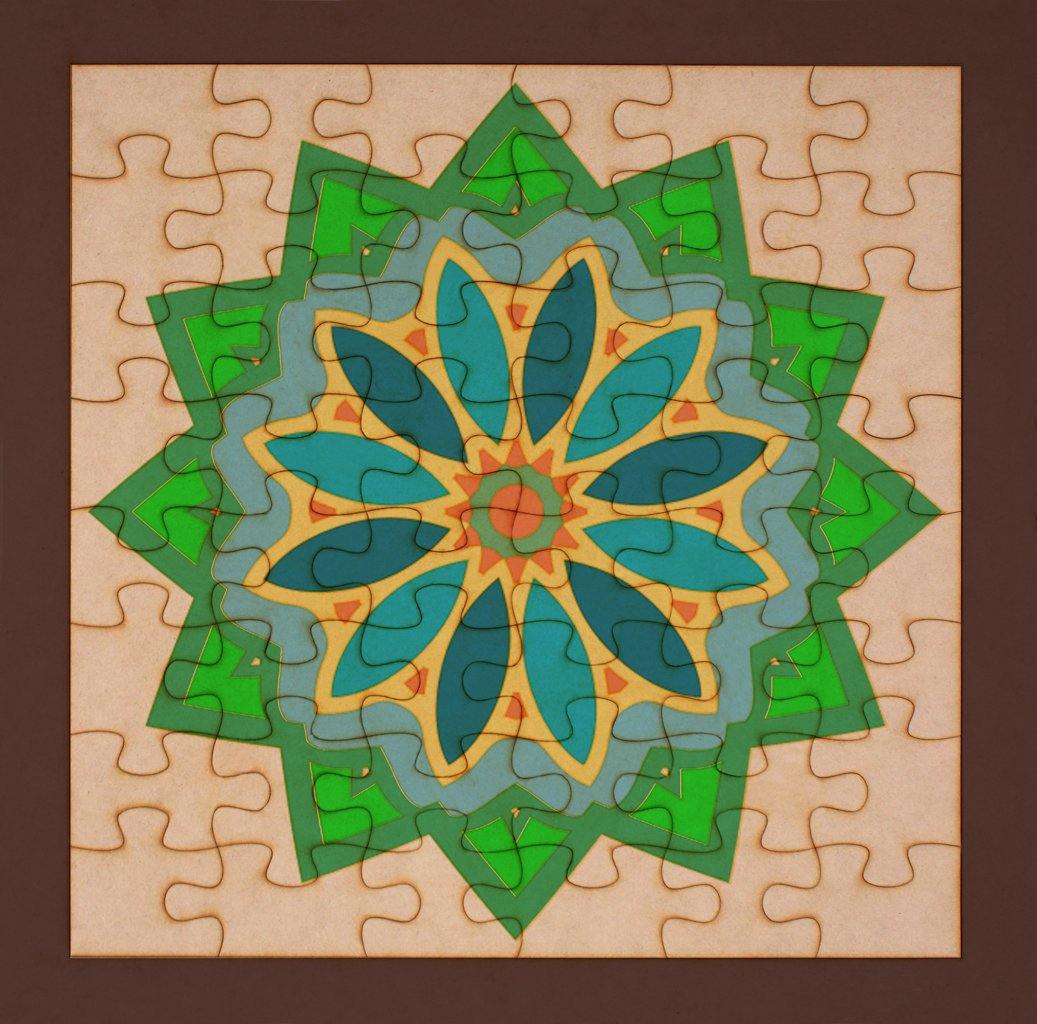 Rompecabezas para pintar - Mandala 45 - FABRITECA