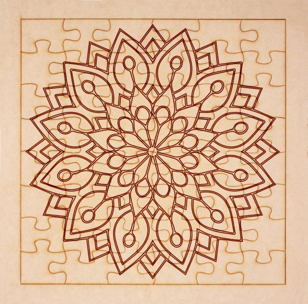 Rompecabezas para pintar - Mandala 75 - FABRITECA