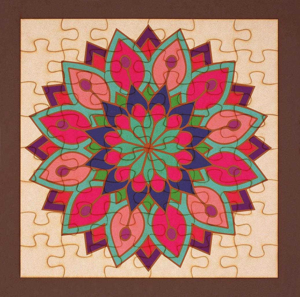 Rompecabezas para pintar - Mandala 75 - FABRITECA