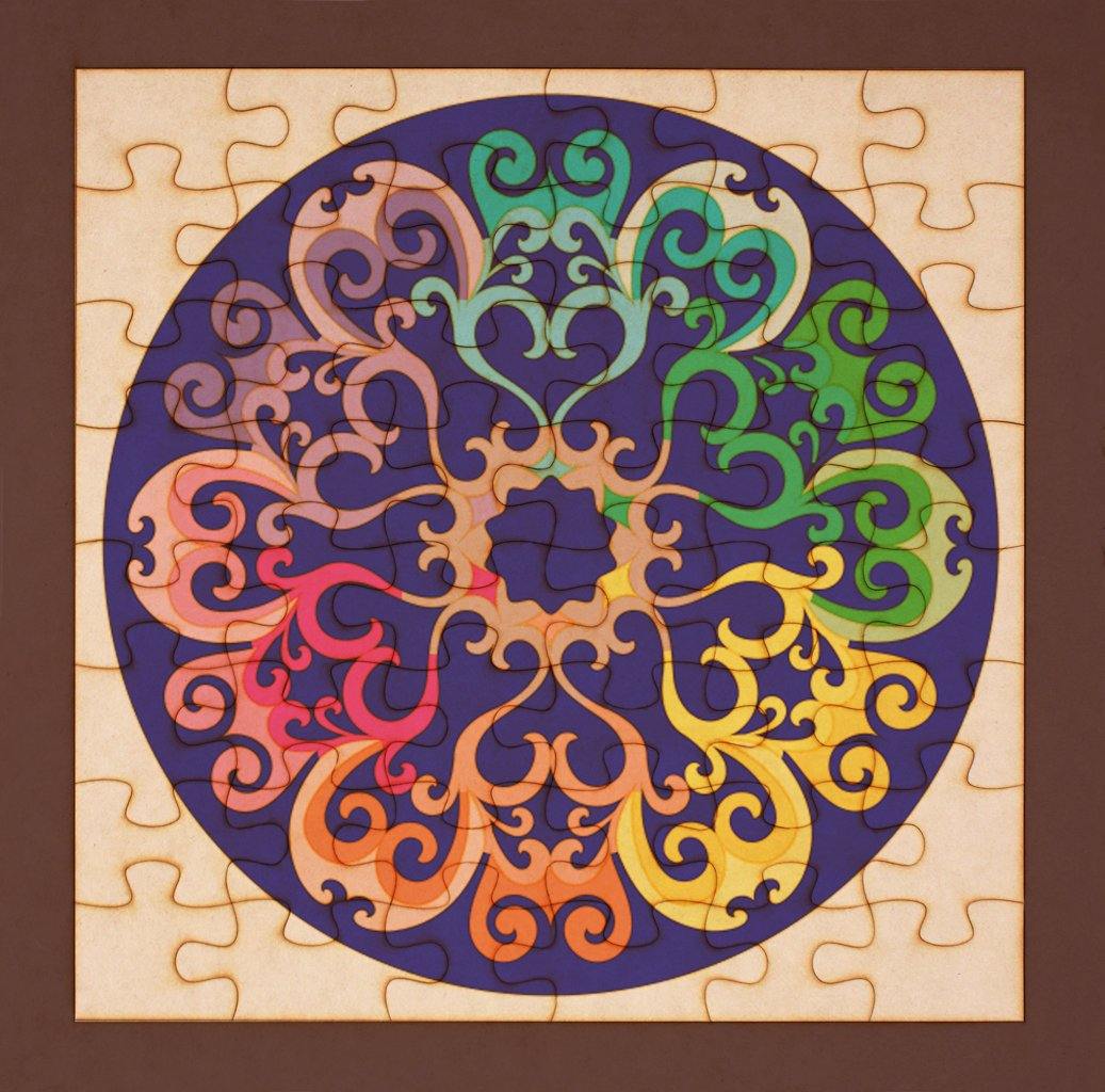 Rompecabezas para pintar - Mandala 78 - FABRITECA