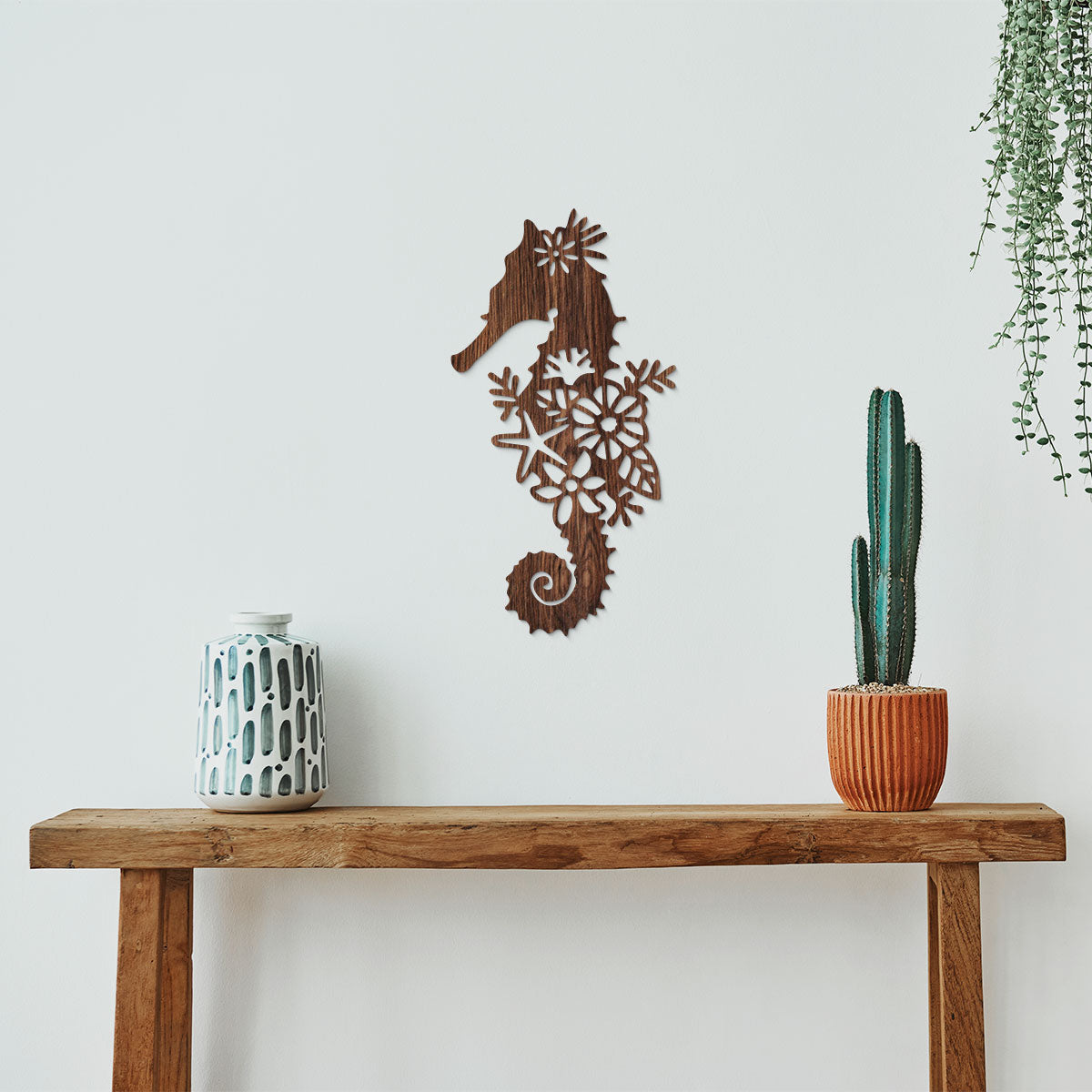Caballito de mar - Figura decorativa en madera
