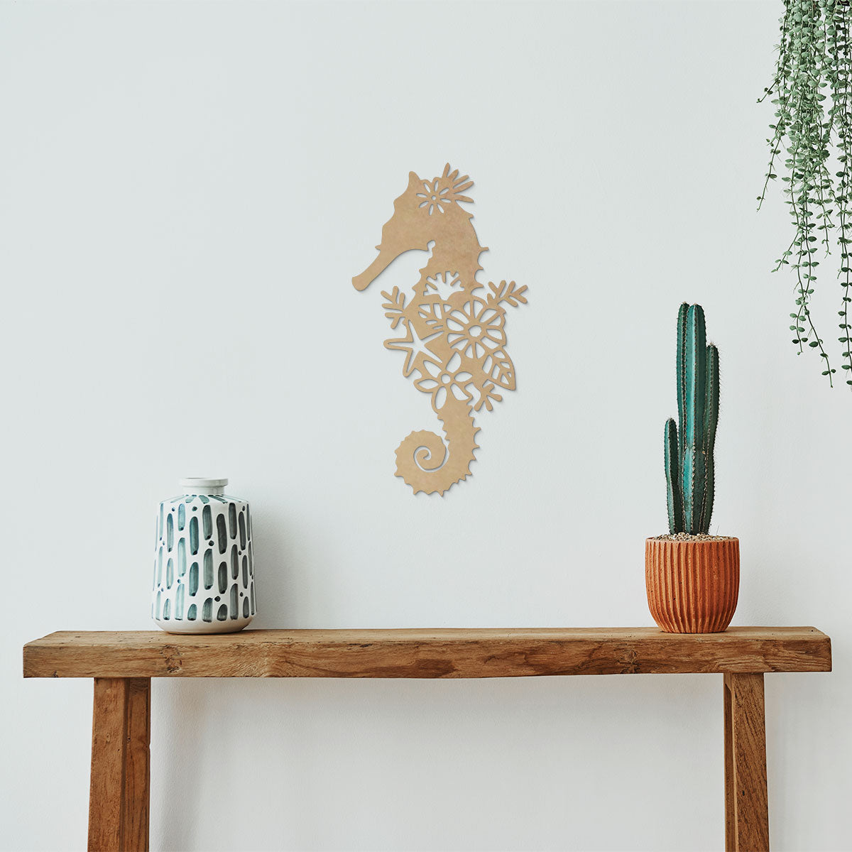 Caballito de mar - Figura decorativa en madera