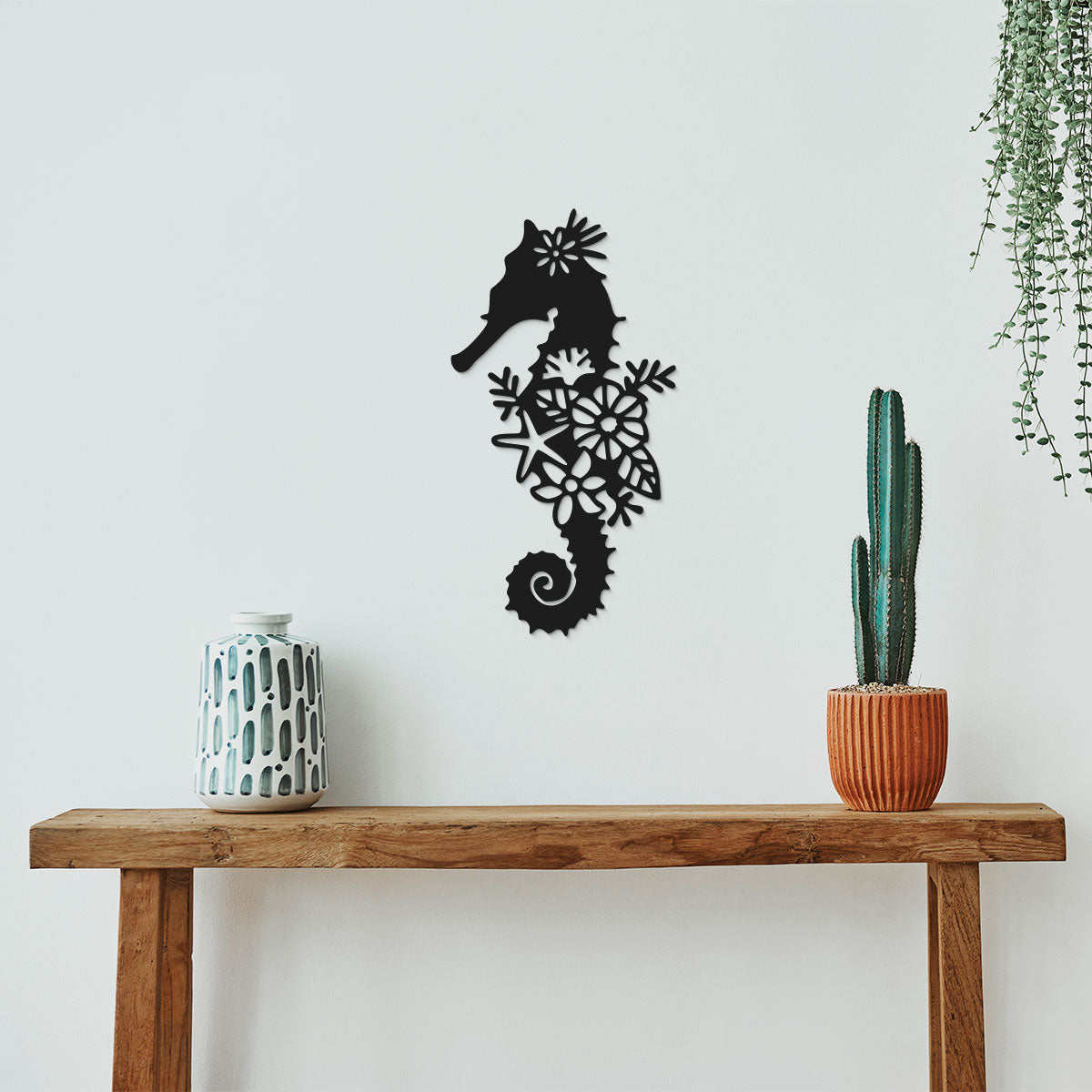 Caballito de mar - Figura decorativa en madera