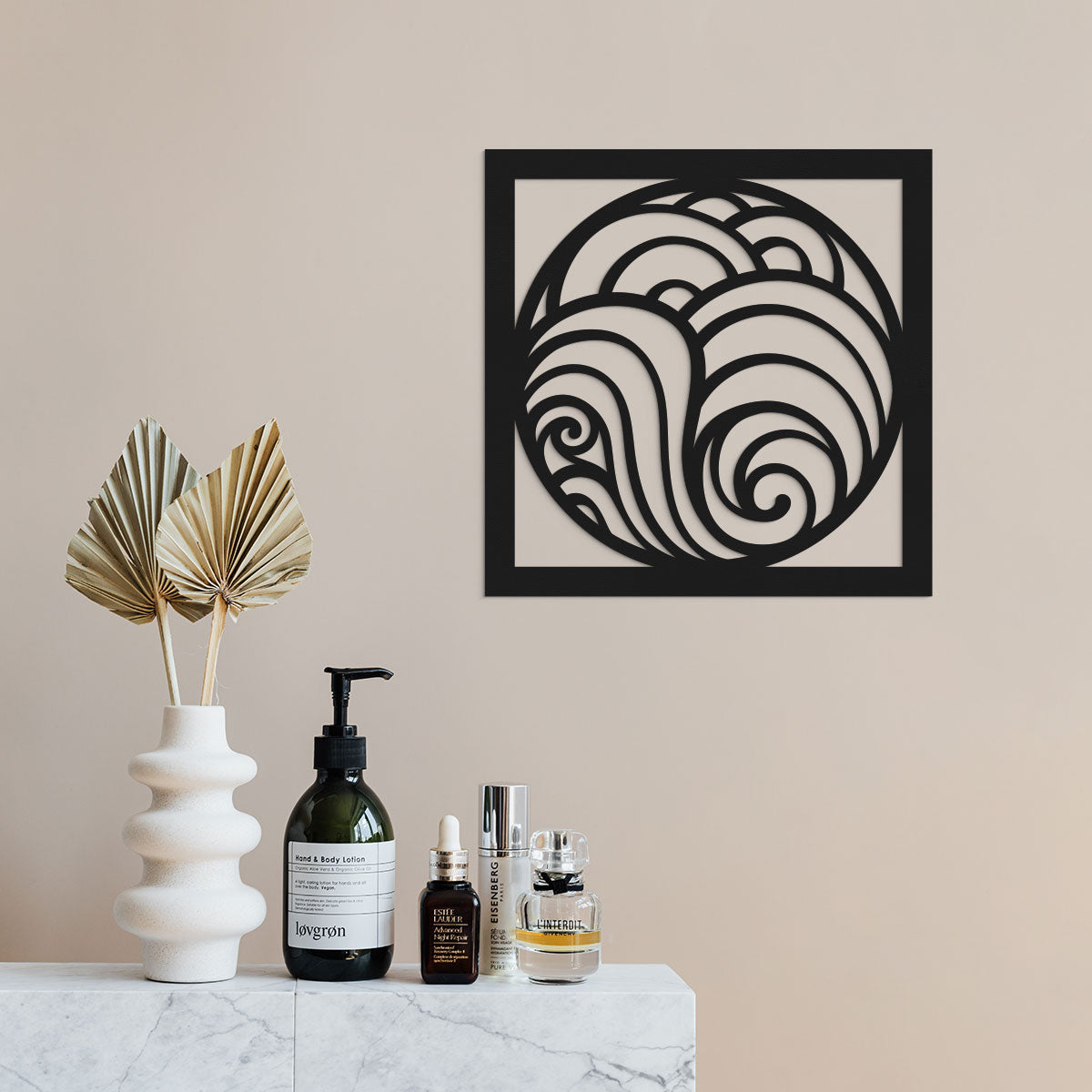 Olas - Figura decorativa en madera