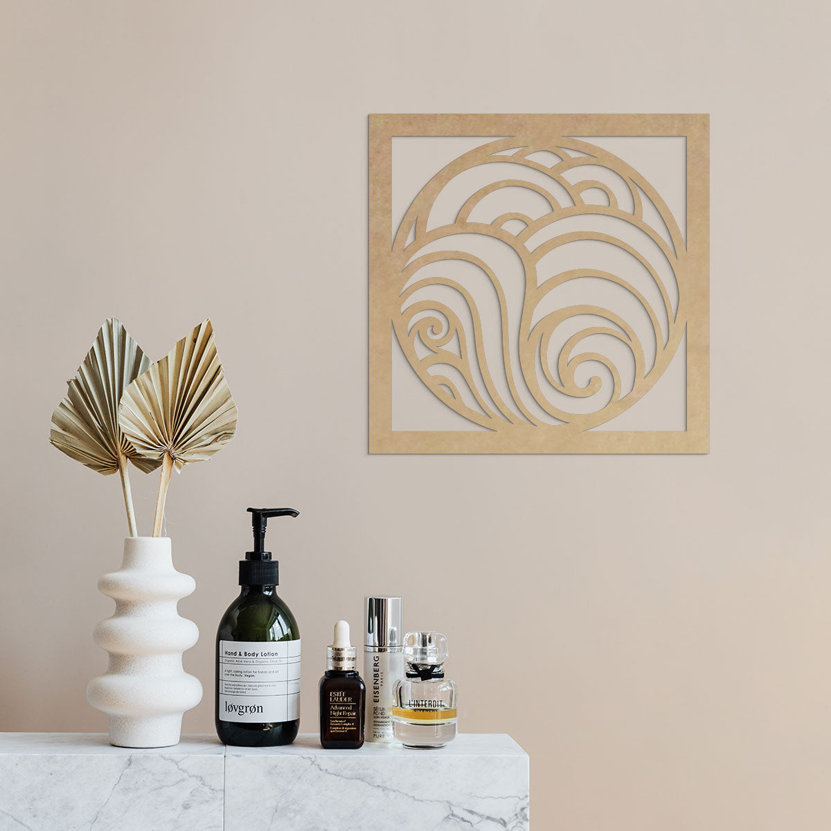 Olas - Figura decorativa en madera