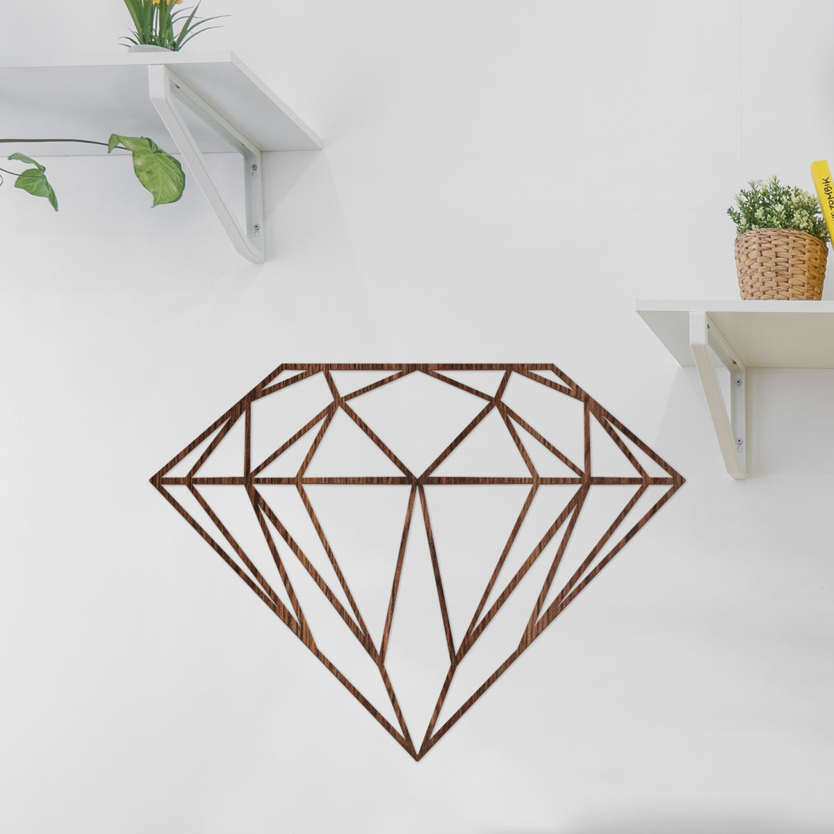 Diamante - Figura decorativa en madera