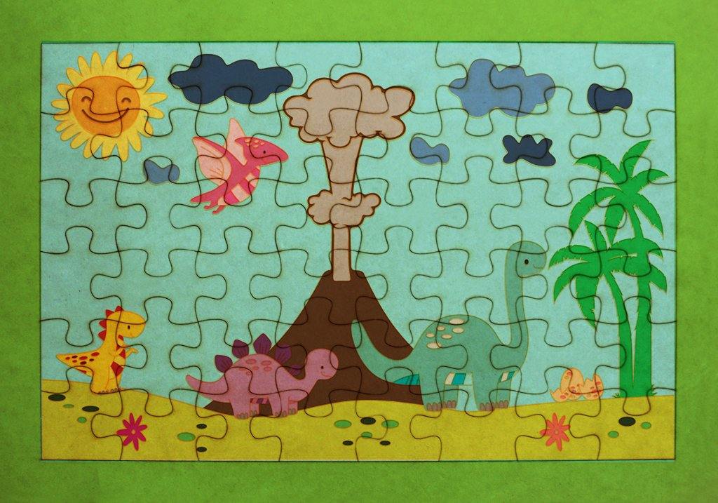 Rompecabezas para pintar - Dinosaurios - FABRITECA