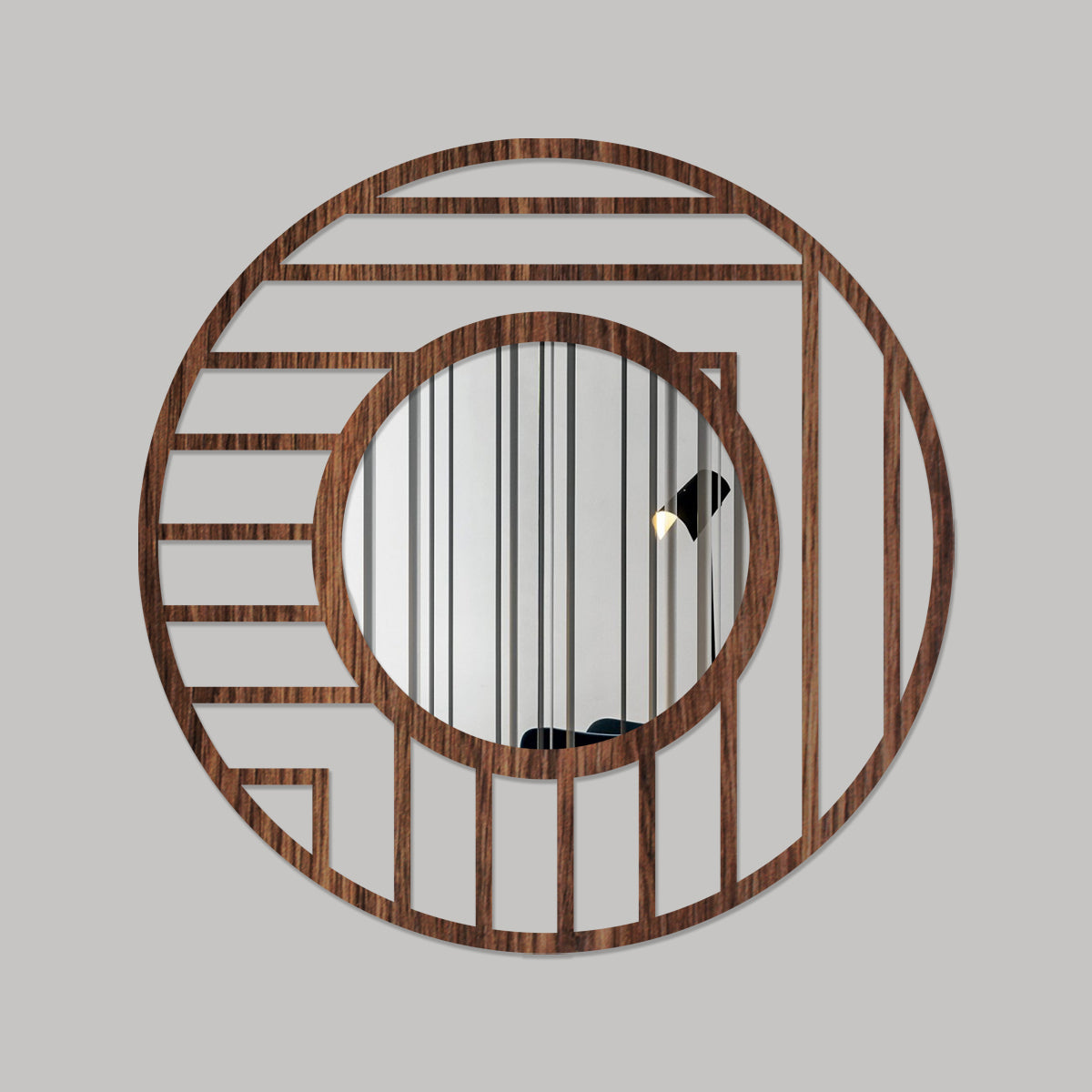 Cúbico - Espejo decorativo en madera
