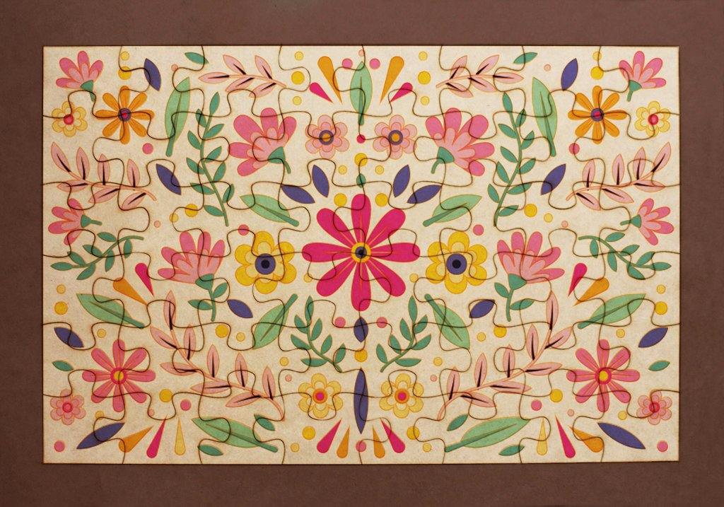 Rompecabezas para pintar - Florecer - FABRITECA