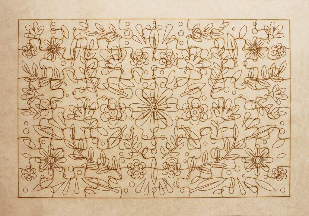 Rompecabezas para pintar - Florecer - FABRITECA