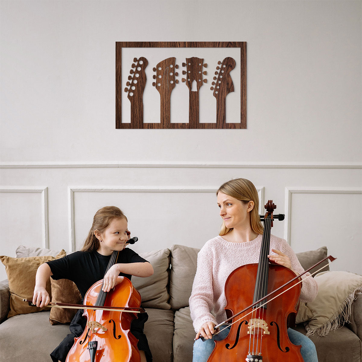 Instrumentos musicales - Cuadro decorativo en madera