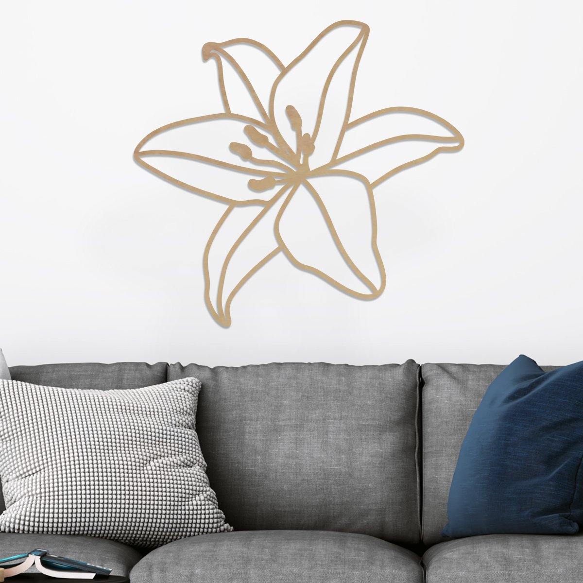Lirio - Figura decorativa en madera - FABRITECA