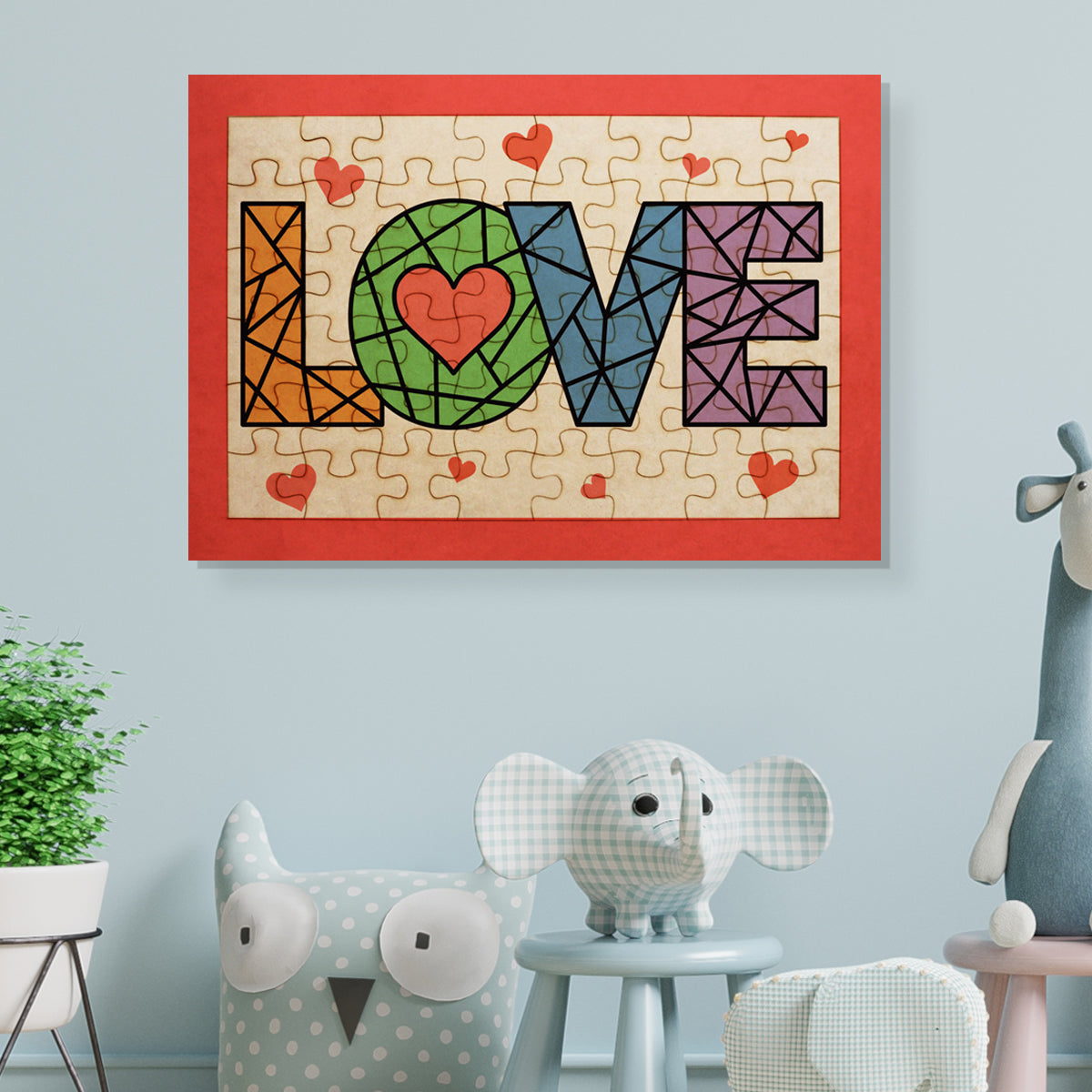Rompecabezas para niños - LOVE palabra