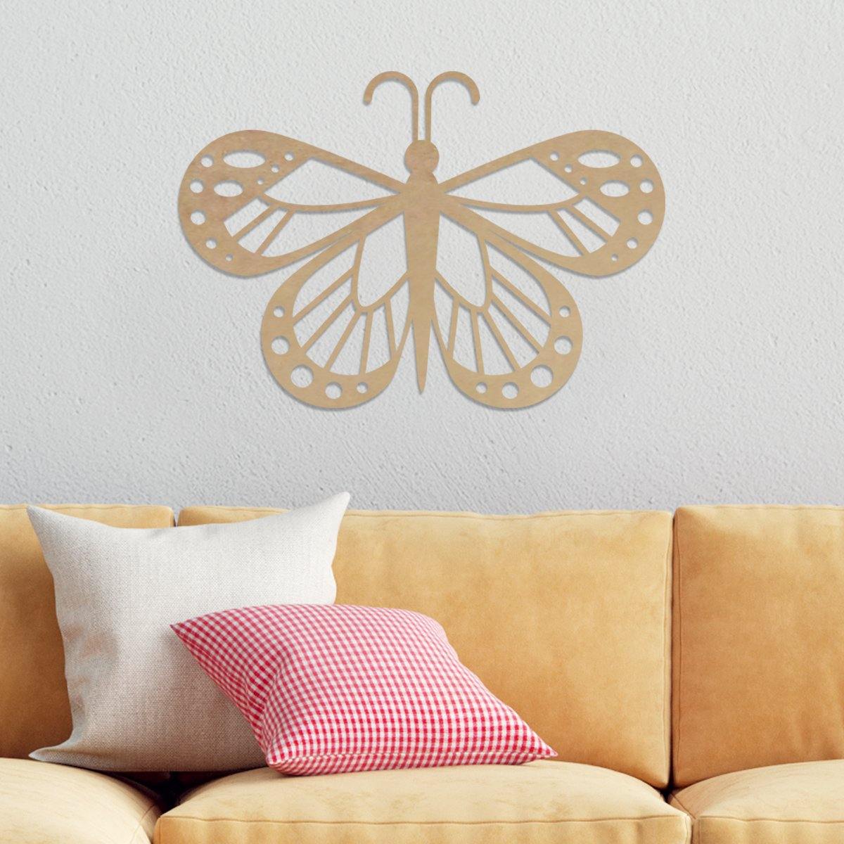 Mariposa sencilla - Figura decorativa en madera - FABRITECA