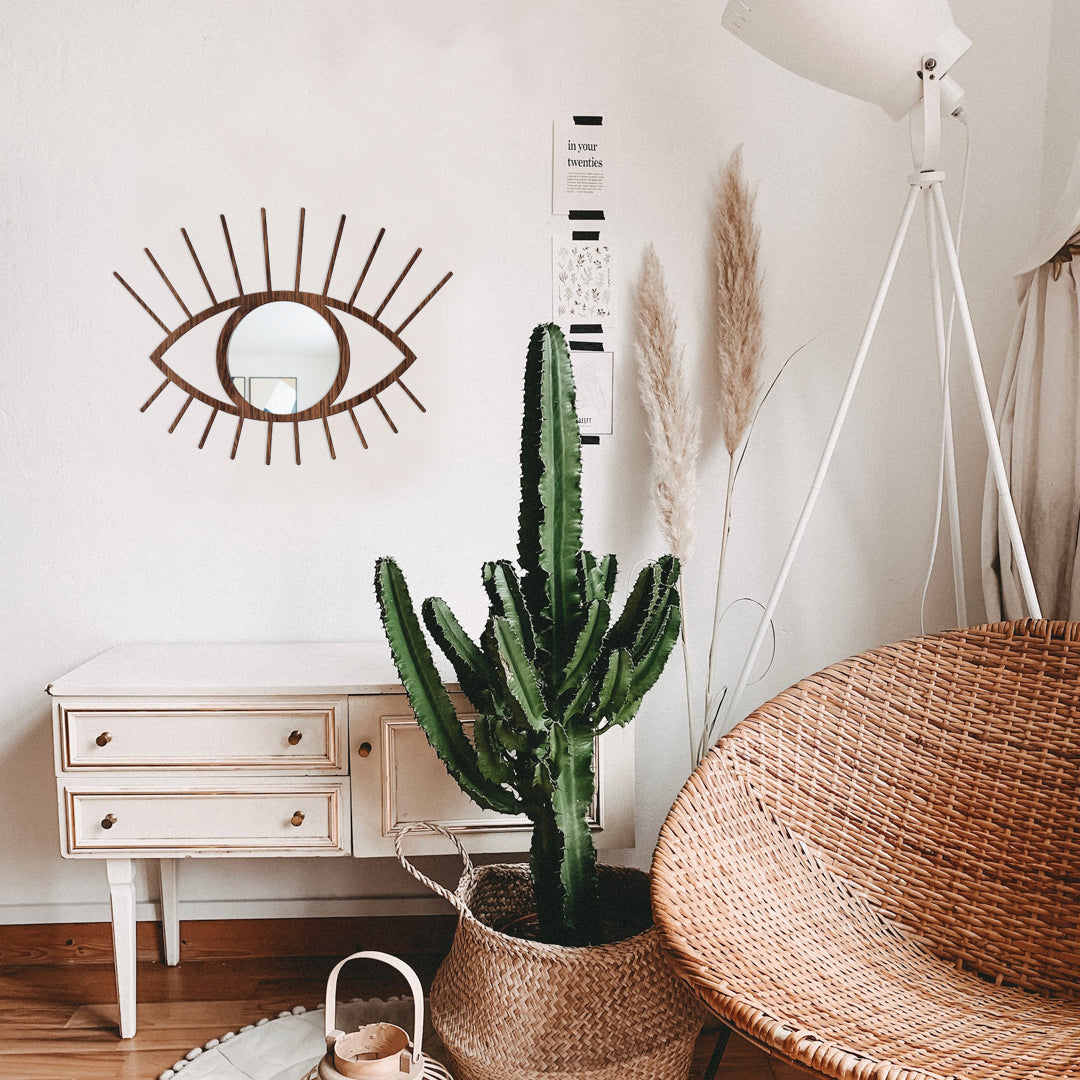 Ojo turco - Espejo decorativo en madera