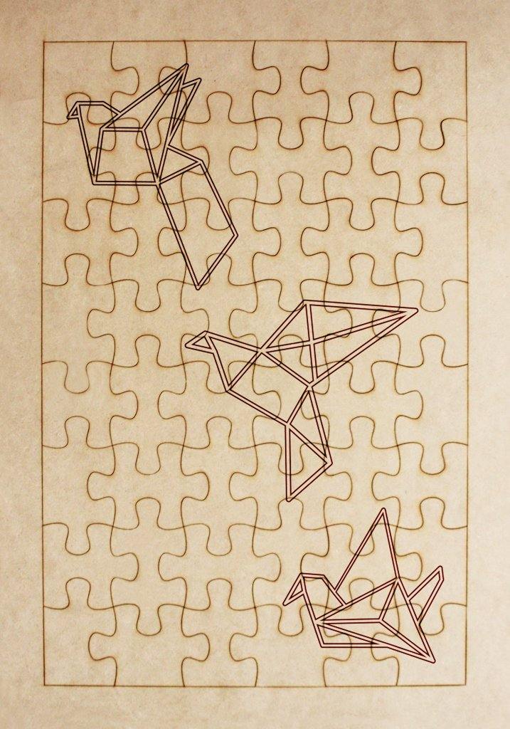 Rompecabezas para pintar - Pájaros - FABRITECA