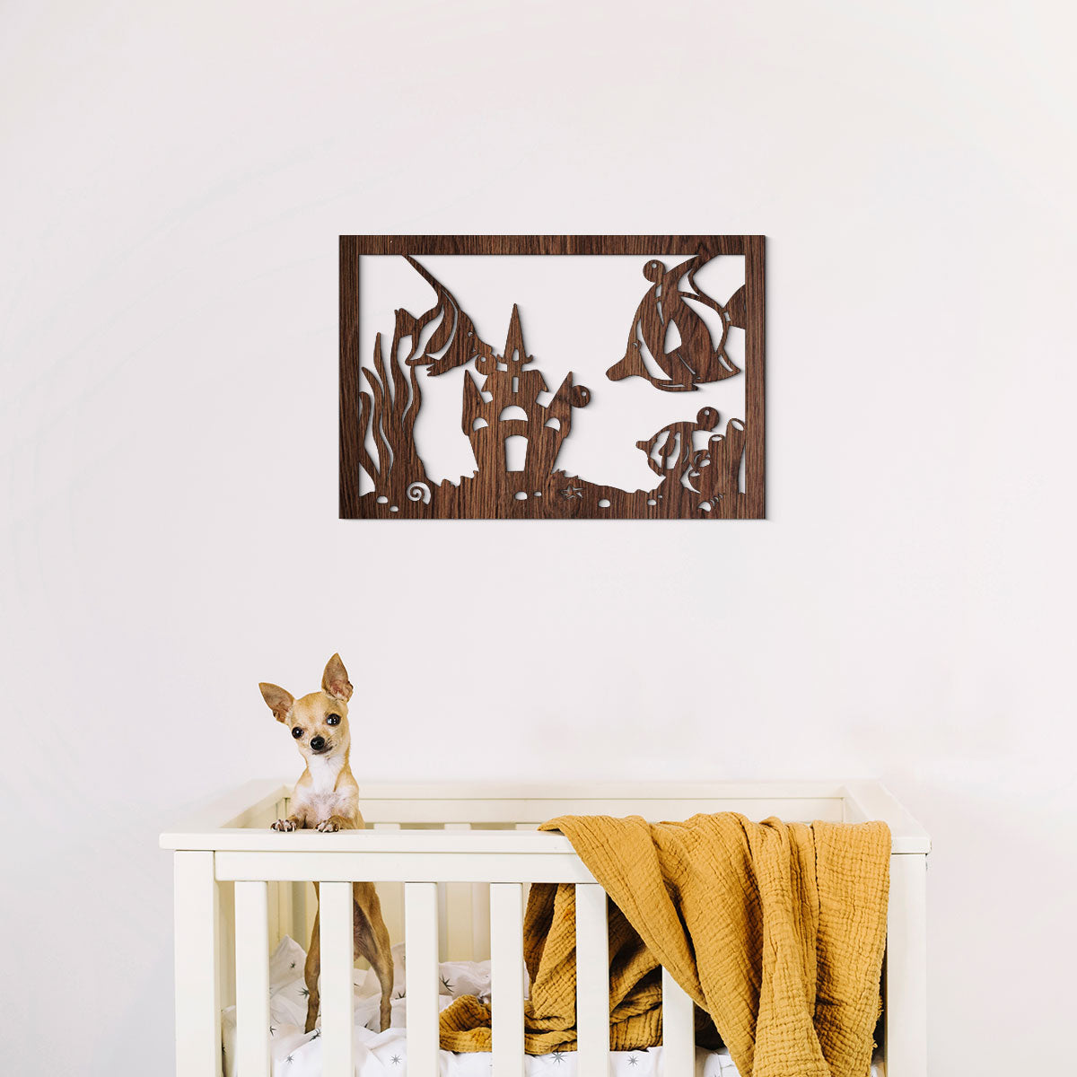 Pecera - Cuadro decorativo en madera