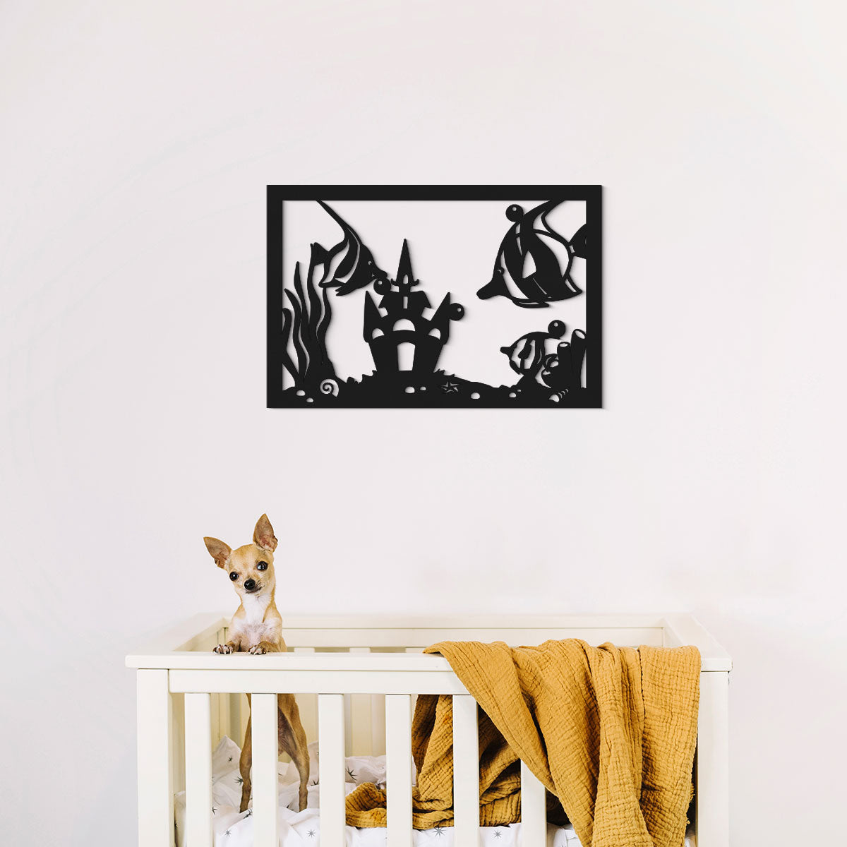 Pecera - Cuadro decorativo en madera