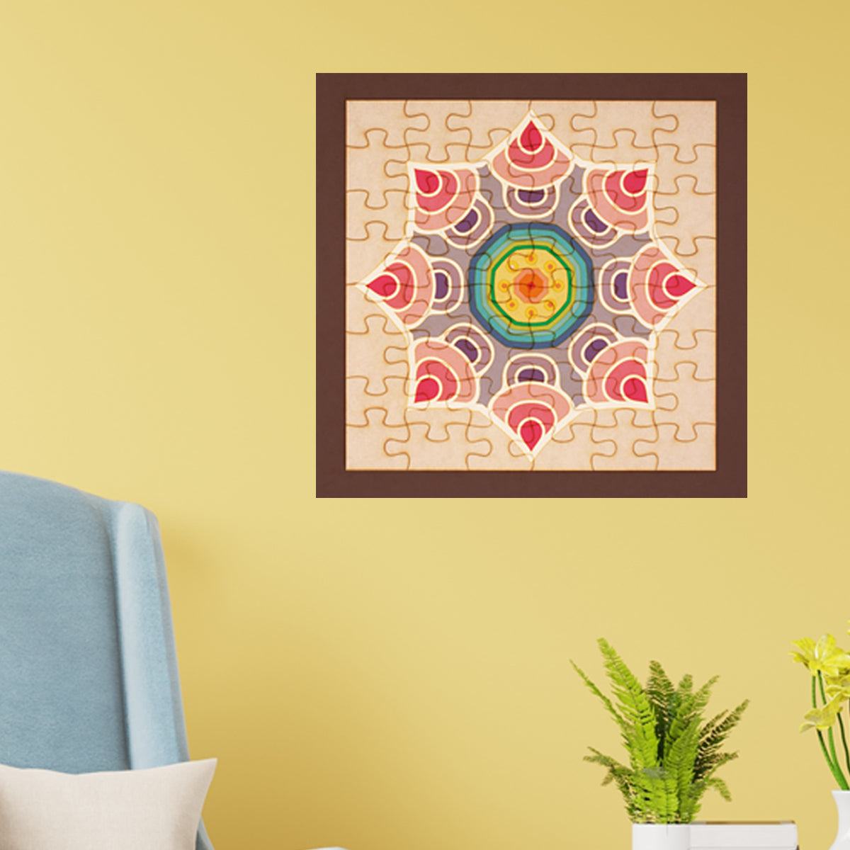 Rompecabezas mandalas para colorear - Mandala 100