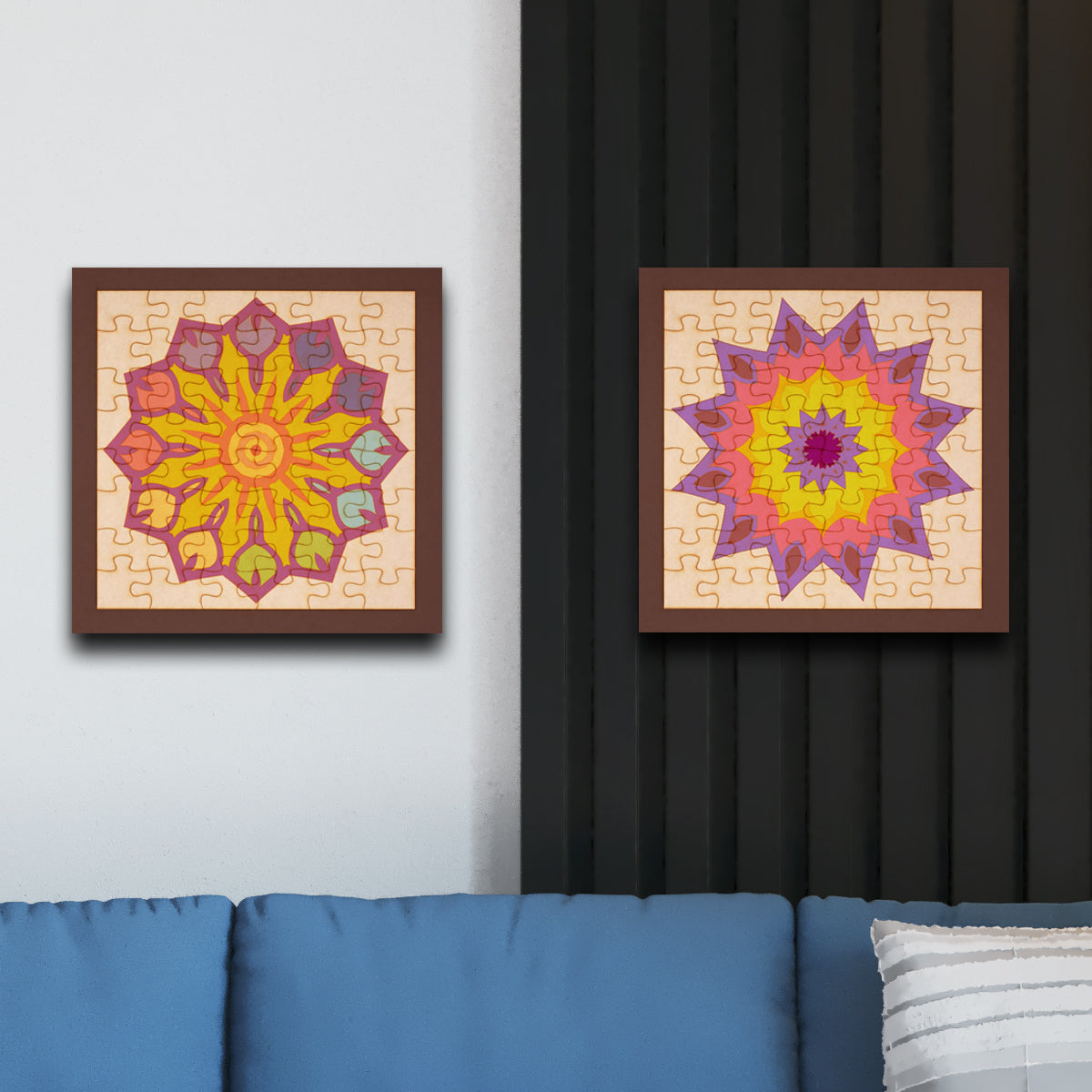 Rompecabezas mandalas para colorear - Mandala 19
