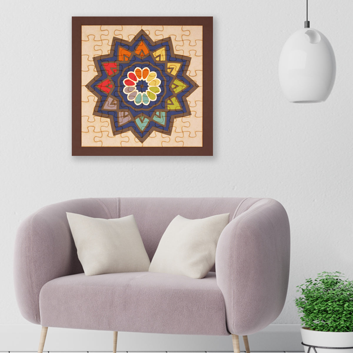 Rompecabezas mandalas para colorear - Mandala 21