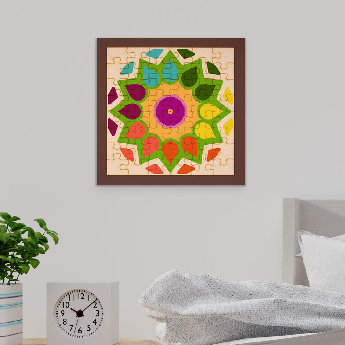 Rompecabezas mandalas para colorear - Mandala 55