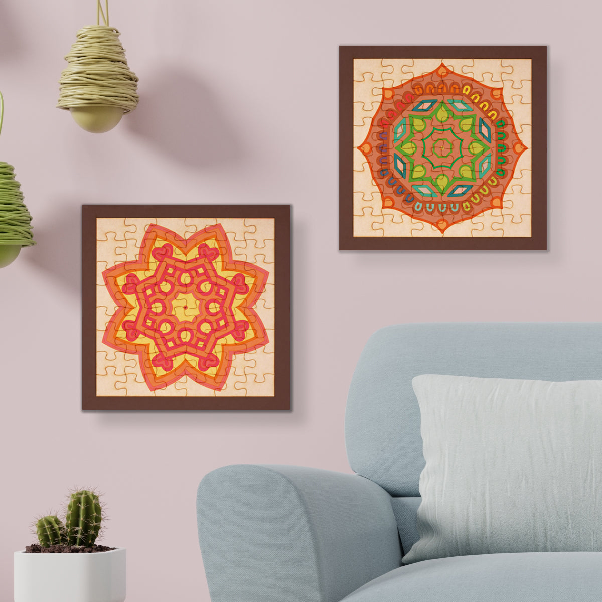 Rompecabezas mandalas para colorear - Mandala 70