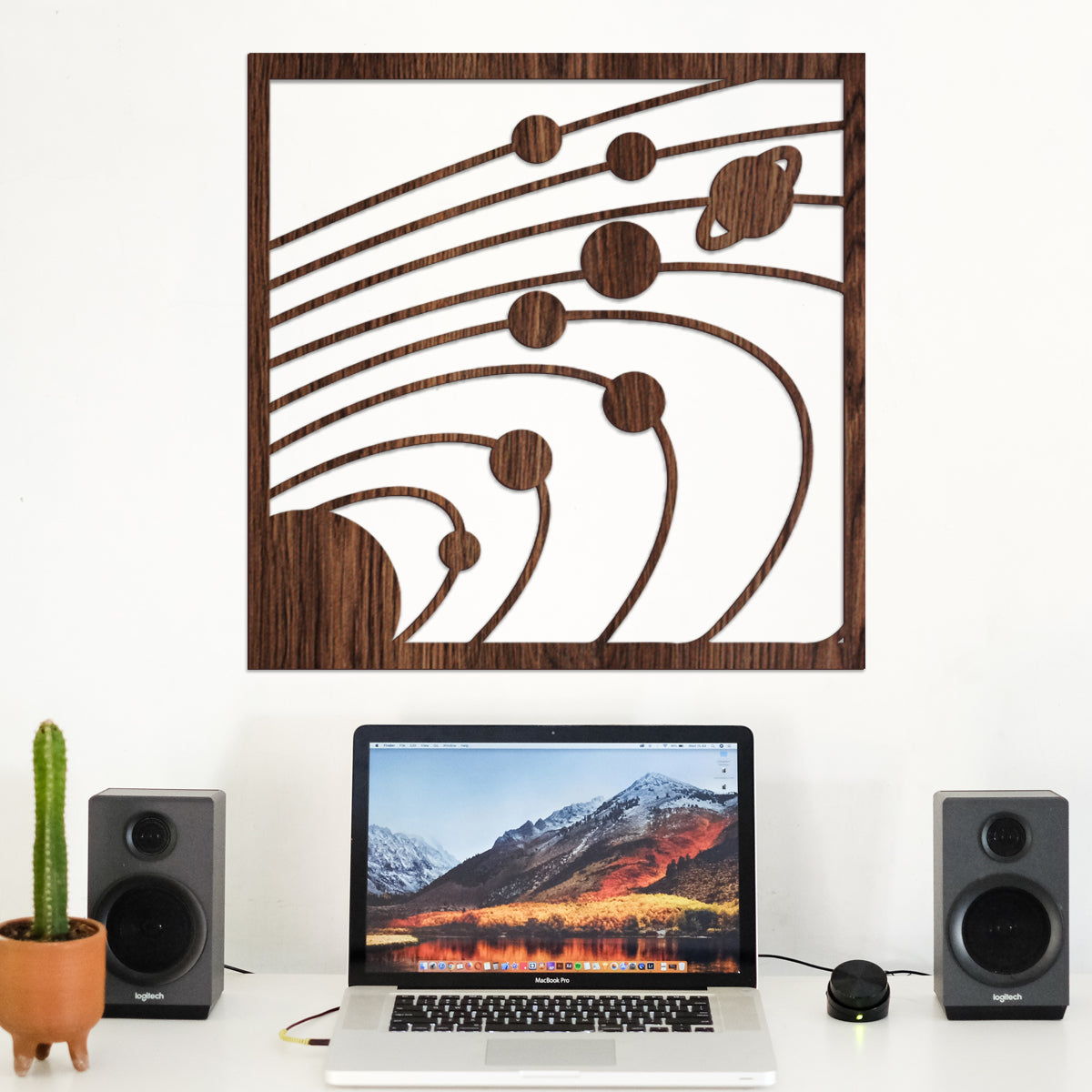 Sistema solar - Cuadro decorativo en madera