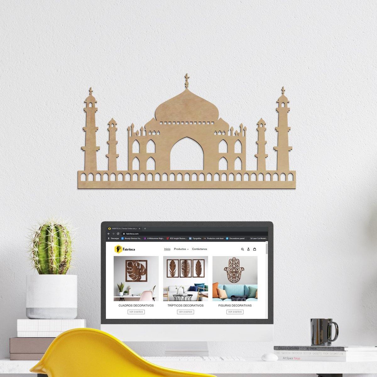 Taj Mahal - Figura decorativa en madera - FABRITECA