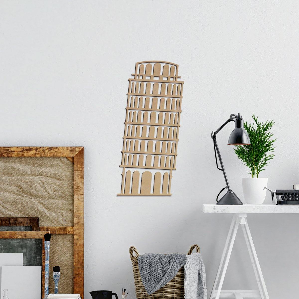 Torre de Pisa - Figura decorativa en madera - FABRITECA