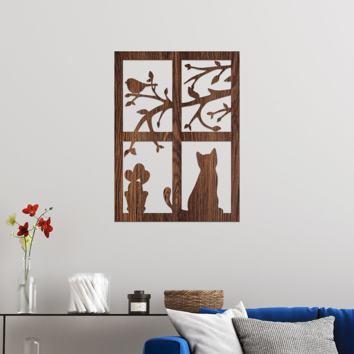 Ventana naturaleza - Cuadro decorativo en madera